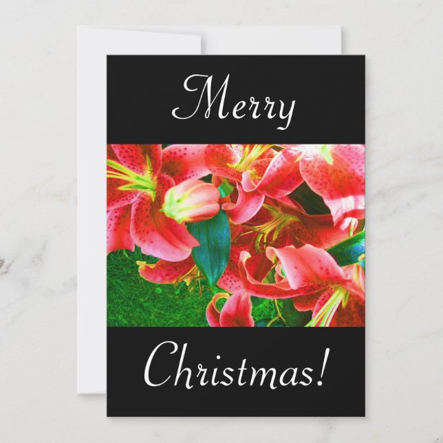 Invitación Navidades Lilies (Anverso)