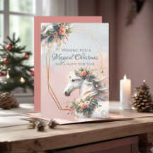 Navidades mágicos caballo de Año Nuevo