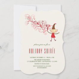 Invitación Navidades mágicos invitan a feriado clásico Elf