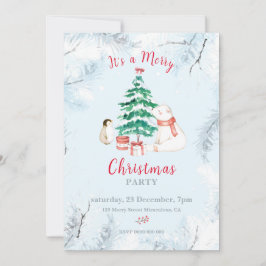 Invitación Navidades malcriados y blancos