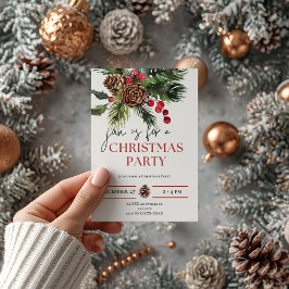 Invitación Navidades maleducados brillan Navidades de fiesta 