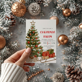 Invitación Navidades maleducados brillan Navidades de fiesta 