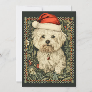 Invitación Navidades malteses de William Morris