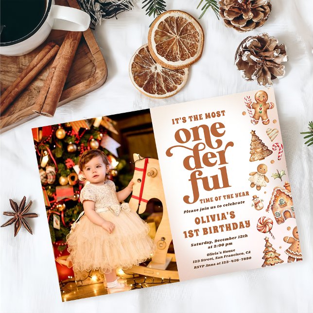 Invitación Navidades maravillosos de invierno Fotografía de c (Subido por el creador)