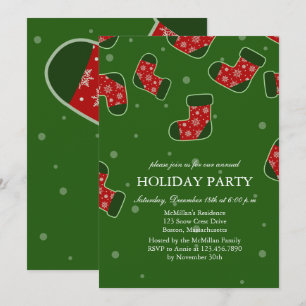 Invitación Navidades medias Fiesta del Día Verde