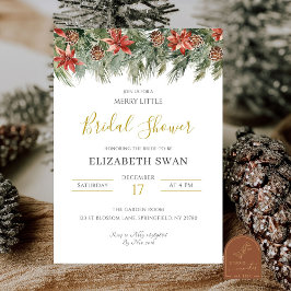 Invitación Navidades Merry Little Bridal Shower
