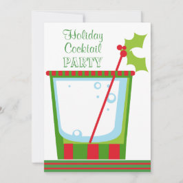 Invitación Navidades Mistletoe Cocktail Fiesta