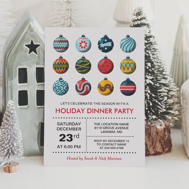 Invitación Navidades modernos balls celebración fiesta de fer (Subido por el creador)