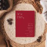 Invitación Navidades modernos | Beber Rojo Y Ser Merry<br><div class="desc">Navidades modernos | el rojo come bebida y ser alegre invitación es perfecto para tu minimalista fiesta de vacaciones chic y chic boho rojo y blanco. La caligrafía escrita a mano, mínima y caprichosa, es delicada y rústica, aunque elegante y elegante. Encontrará que todo lo relacionado con este producto es...</div>