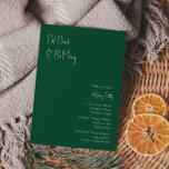 Invitación Navidades modernos | Beber Y Ser Merry verde<br><div class="desc">Navidades modernos | comer en verde y ser alegre invitación es perfecto para tu minimalista fiesta de vacaciones chic y chic de boho verde y blanco. La caligrafía escrita a mano, mínima y caprichosa, es delicada y rústica, aunque elegante y elegante. Encontrará que todo lo relacionado con este producto es...</div>