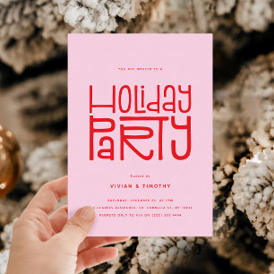 Invitación Navidades modernos de fiesta de vacaciones