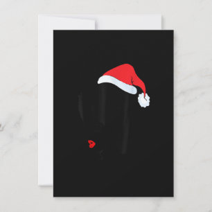 Invitación Navidades Mujeres negras afroamericanas Santa Hat