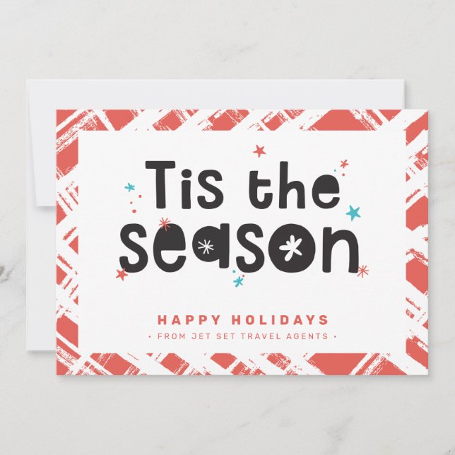 Invitación NAVIDADES NEGOCIO GRACIAS diversión es la cita de  (Anverso)