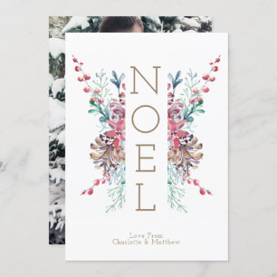 Invitación Navidades Noel foto invierno personalizado