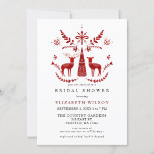 Invitación Navidades Nórdicos Buck and Doing Ducha de novias
