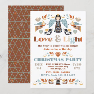 Invitación Navidades nórdicos de amor y vacaciones ligeras Fi