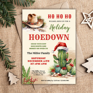 Invitación Navidades occidentales, invitado de vacaciones, va