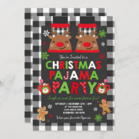 Navidades Pajama invitan a fiesta de Navidad pijam
