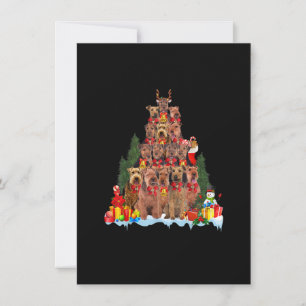 Invitación Navidades Pajama Welsh Terrier Navidad Regalos de 