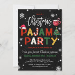 Invitación Navidades Pajamas Fiesta Chalkboard<br><div class="desc">Para una personalización más avanzada de este diseño,  simplemente seleccione el botón "Personalizar It" de arriba.</div>