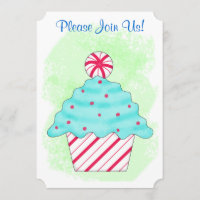 Navidades Peppermint Cupcake Fiesta postre