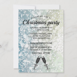 Invitación Navidades perfectos, elegantes y brillantemente pl