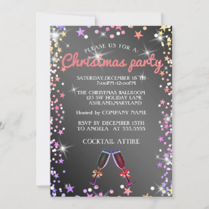 Invitación Navidades perfectos, elegantes y brillantemente pl