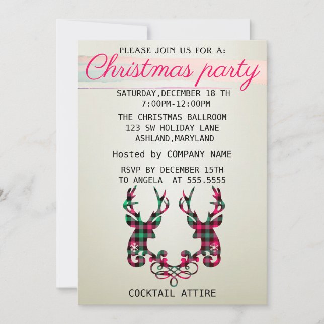 Invitación Navidades Perfectos, Elegantes Y Con Rosas De Lech (Anverso)