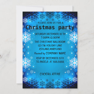 Invitación Navidades Perfectos, Elegantes Y De Espuma Azul Ca