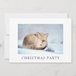 Invitación *~* Navidades Personal Corporativo Snowy Fox Ap18