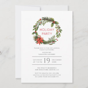 Invitación Navidades Personalizado Fiesta de reunión familiar
