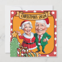 Navidades personalizados Caricatura de abuelos