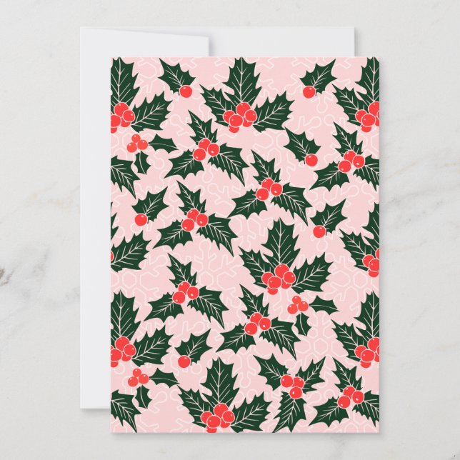 Invitación Navidades personalizados Notecards (Anverso)