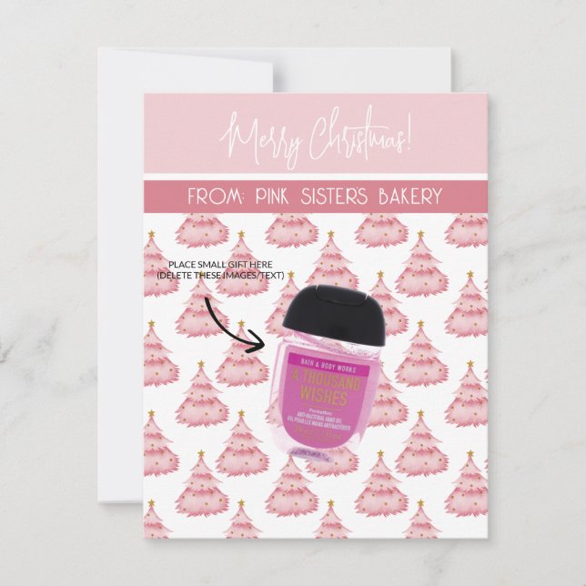 Invitación Navidades personalizados, pequeños regalos, tarjet (Anverso)