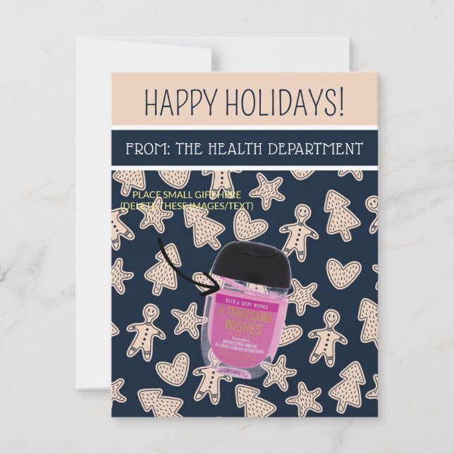 Invitación Navidades personalizados, pequeños regalos, tarjet (Anverso)