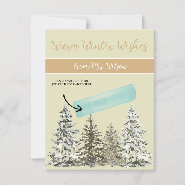 Invitación Navidades personalizados, pequeños regalos, tarjet (Anverso)