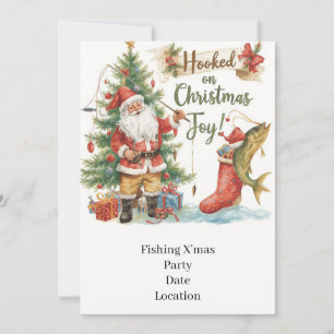 Invitación Navidades pesqueros de los amantes de la pesca