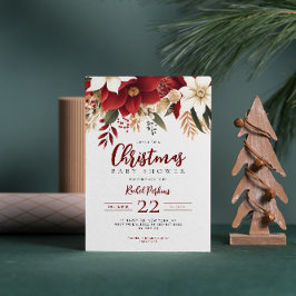 Invitación Navidades Pinecone Berries Unisex Baby Shower