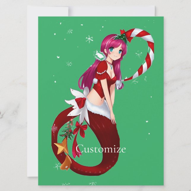 Invitación Navidades Pixie Mermaid Thunder_Cove (Anverso)