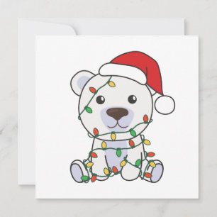 Invitación Navidades Polar Oso Animales De Invierno Osos Pola