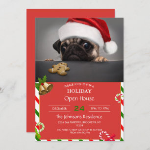 Invitación Navidades Pug