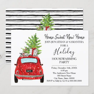 Invitación Navidades que hacen calor en el hogar festejan nue