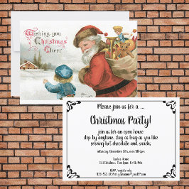 Invitación Navidades que saludan por Ellen Clapsaddle