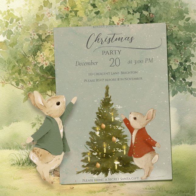 Invitación Navidades Rabbit Peter (Subido por el creador)