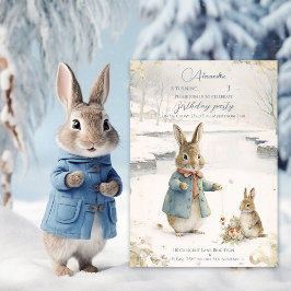 Invitación Navidades Rabbit Peter Classic Birthday