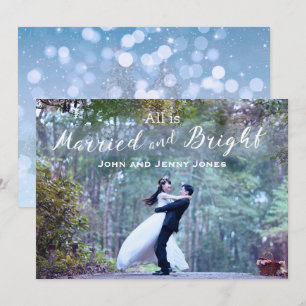 Invitación Navidades recién casados
