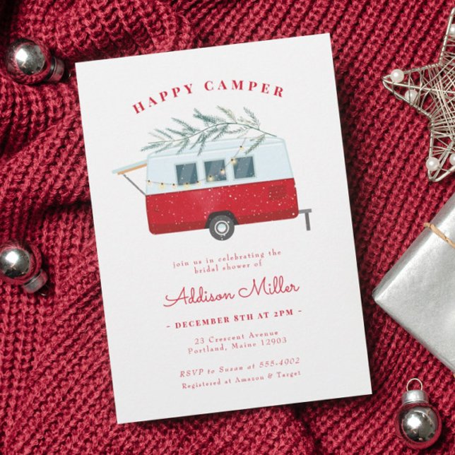 Invitación Navidades retro camper ducha de novias de vacacion (Subido por el creador)