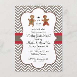 Invitación Navidades revelan Baby Shower