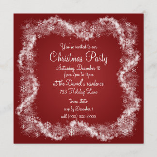 Invitación Navidades rojos invitan a navidades de feriado