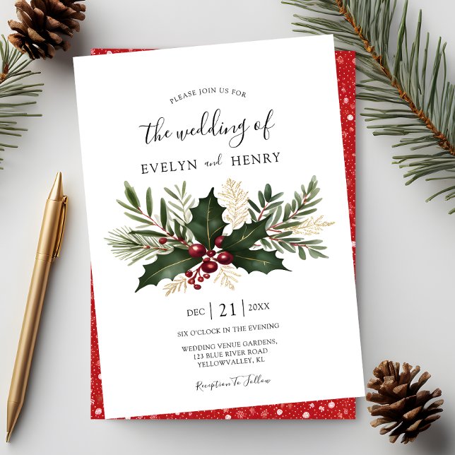 Invitación Navidades rusos Boda de la vegetación (Subido por el creador)